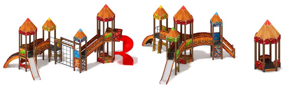 Обновленная серия «Карандаши» детских игровых комплексов и домиков