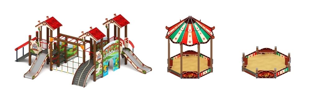 Обновления в детских игровых комплексах, песочницах и песочных двориках