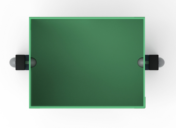 Урна прямоугольная (зеленая) - МФ 50.01.02-01