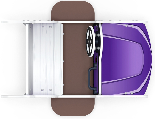 Кабриолет (фиолетовый) - Беседка машинка средняя - МФ 10.03.02-03