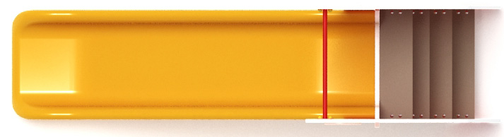 Горка пластиковая - ИО 42.01.05 - (желтый скат) H=900