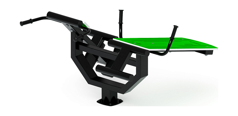 Гиперэкстензия+ лавка пресс (зеленый) СТ 038-12