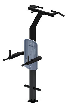 Турник три хвата+брусья (серый) - Уличный тренажер - СТ 012-13