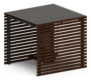 Пергола беседка с качелями - МФ 78.01.01-И1 /с поликарбонатом/