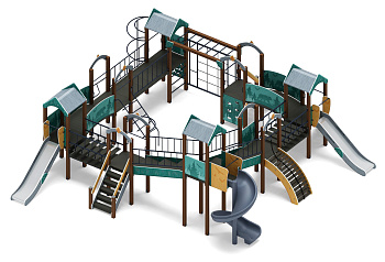 Остров детства (Тайга) - ДИК 2.01.8.02-03.И1 - Игровой комплекс H=1200 H=2000