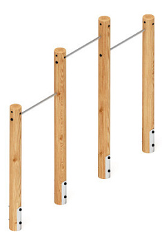 Турник взрослый тройной (лиственница) СО 2.20.10-Л.И1