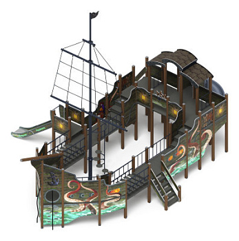 Фрегат (Летучий Голландец) (винтовой скат) горка Н 1500 горка Н 2000 ДИК 2.03.3.04-11.И1