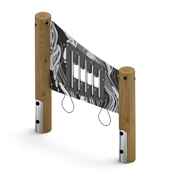 Металлофон (лиственница орех) МФ 22.01.09-И1.02