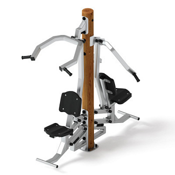 Тренажер тяга верхняя + жим от груди (лиственница темный) СТ 027-Л.И3.01
