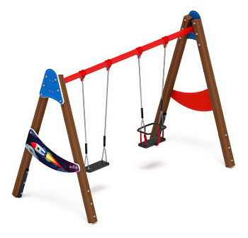 Качели двойные Д2 - ИО 12.Д.03.04.02-П - (Космопорт)