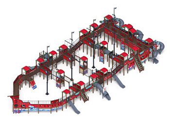 Шхуна (Мульт) (винтовой скат) горка Н 1200, горка Н 2000 ДИК 2.03.07-10
