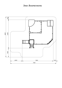 Песочный дворик с горкой (Коты) - ИО 6.01.05-03 H=750