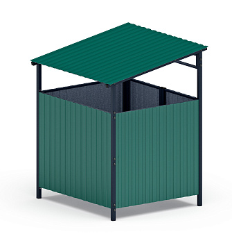 Навес контейнерной площадки для мусора (1 секция) МФ 55.02.02.1-01