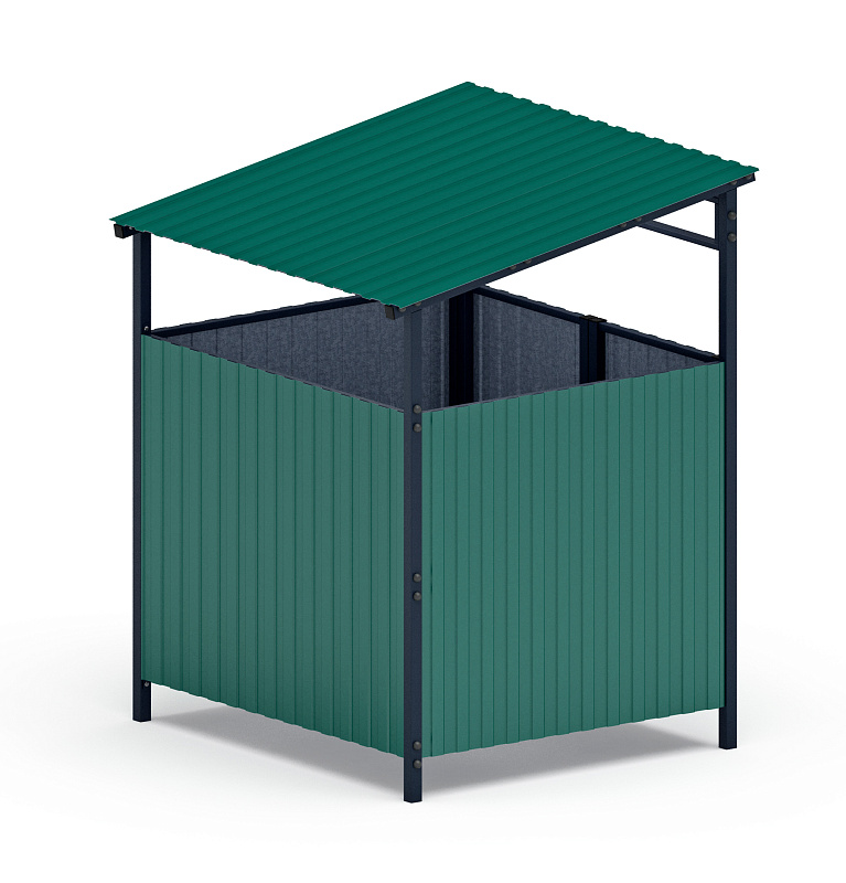 Навес контейнерной площадки для мусора (1 секция) МФ 55.02.02.1-01