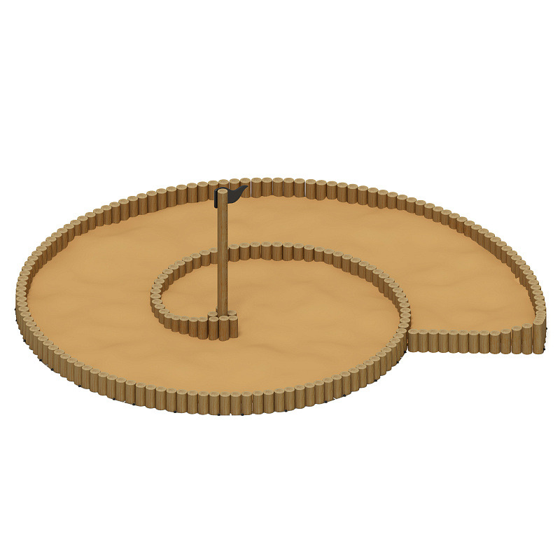 Песочница Улитка (Лиственница орех анкера) ИО 5.24.03-Л.И1.02