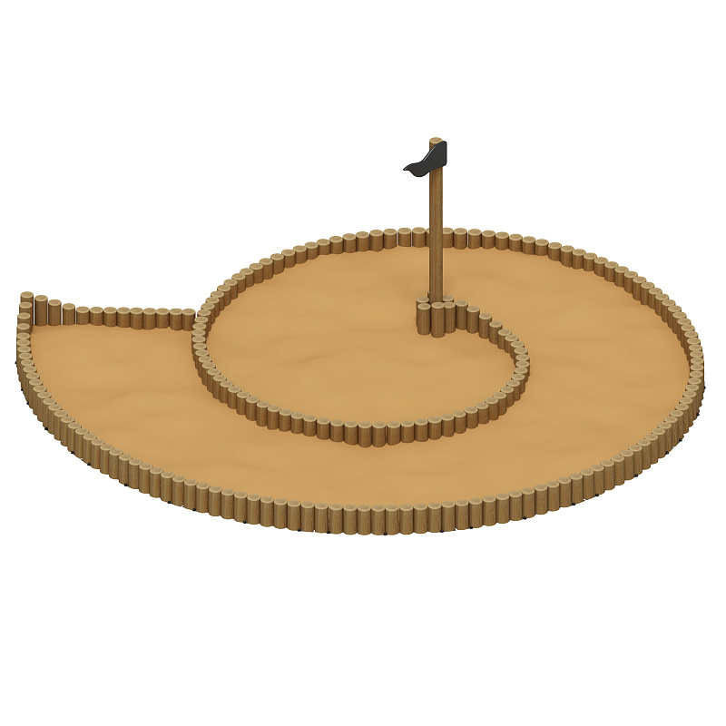 Песочница Улитка (Лиственница орех анкера) ИО 5.24.03-Л.И1.02