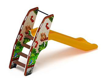 Горка пластиковая - ИО 42.01.05-02 - (желтый скат) (В гостях у сказки) H=900