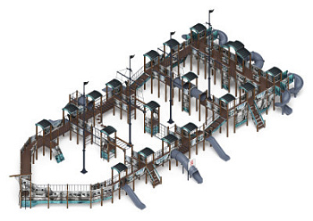 Шхуна (Лагуна) (винтовой скат) горка Н 1200, горка Н 2000 ДИК 2.03.07-12