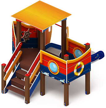 Катерок (Морской стиль) - ДИК 1.03.3.01 - Игровой комплекс H=750