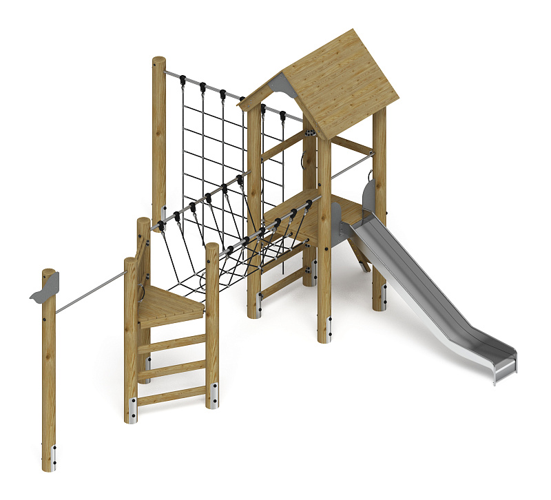 Игровой комплекс (лиственница орех) ДИК 2.24.05-Л.И1.02