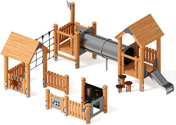 Игровой комплекс (лиственница) ДИК 1.24.02-Л.И1