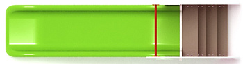 Горка пластиковая - ИО 42.01.06 - (зеленый скат) H=900