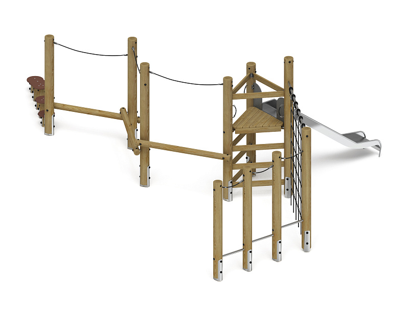 Игровой комплекс (лиственница орех) ДИК 2.24.07-Л.И1.02