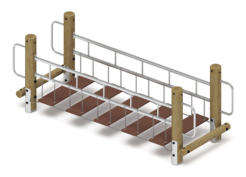 Мост подвесной (лиственница орех) СО 1.82.06-Л.И1.02