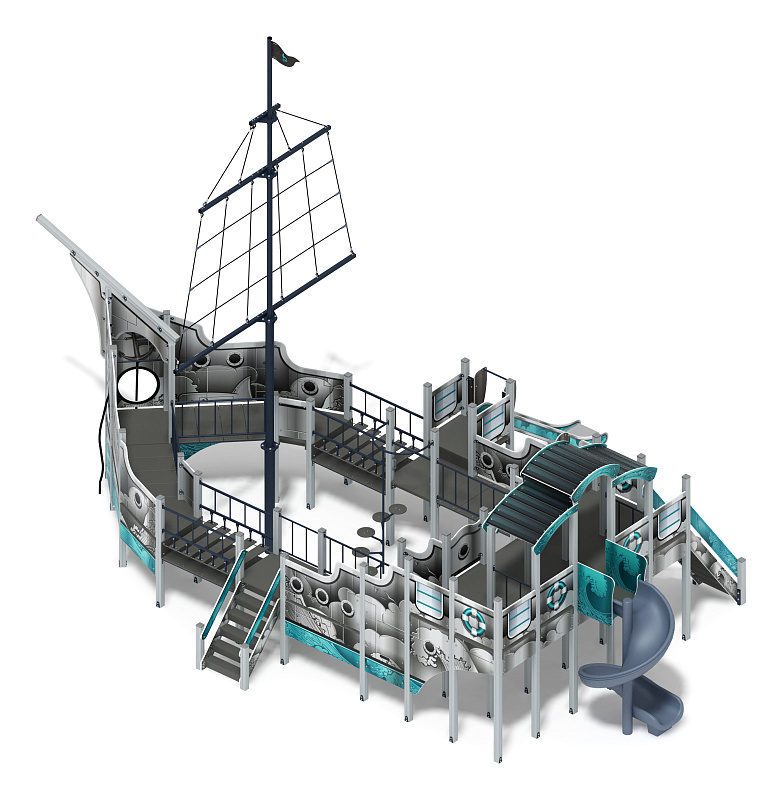 Фрегат (Лагуна) (винтовой скат) горка Н 1500 горка Н 2000 ДИК 2.03.3.04-12.И1