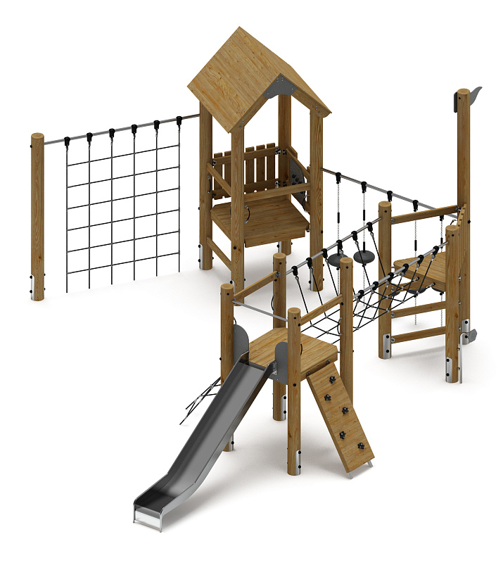 Игровой комплекс (лиственница орех) ДИК 2.24.02-Л.И1.02