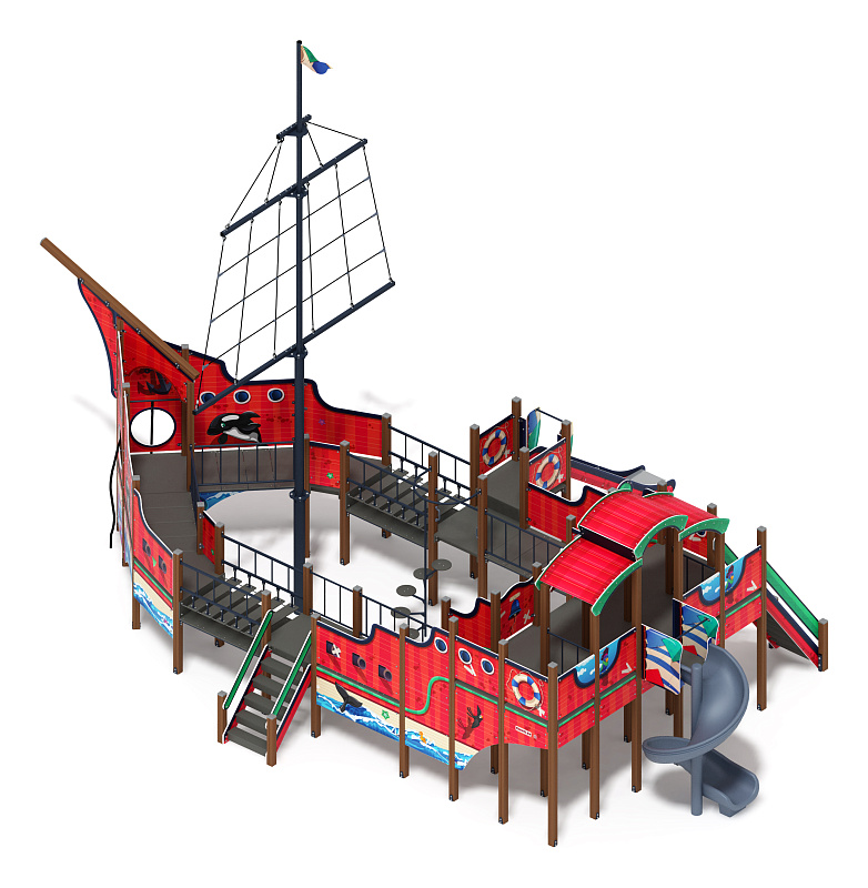 Фрегат (Мульт) (винтовой скат) горка Н 1500 горка Н 2000 ДИК 2.03.3.04-10.И1