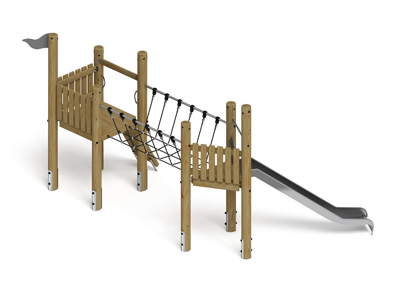 Игровой комплекс (лиственница орех) ДИК 2.24.05-Л.02.И1.02