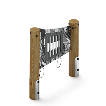 Металлофон (лиственница орех) МФ 22.01.09-И1.02