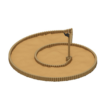 Песочница Улитка (Лиственница орех анкера) ИО 5.24.03-Л.И1.02