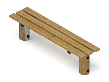 Скамья (лиственница орех) МФ 42.04.01-Л.И1.02