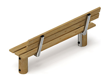 Скамья (лиственница орех) МФ 42.04.02-Л.И1.02