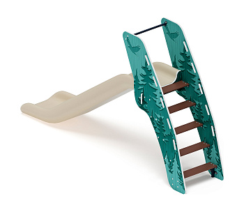 Горка пластиковая - ИО 42.01.01-04 - (бежевый скат) H=1200 (Тайга)