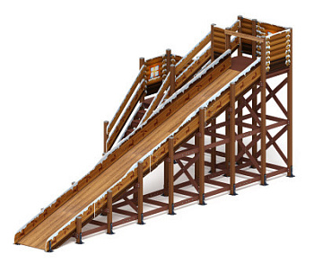 Горка Зима (коричневый) (под анкера) - ИО 49.01.03-03.И1 - Н=3000