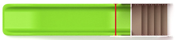Горка пластиковая - ИО 42.01.02 - (зеленый скат) H=1200