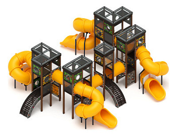 Куб (Зеленое эхо) горка Н 2000 - ДИК 2.23.01-02