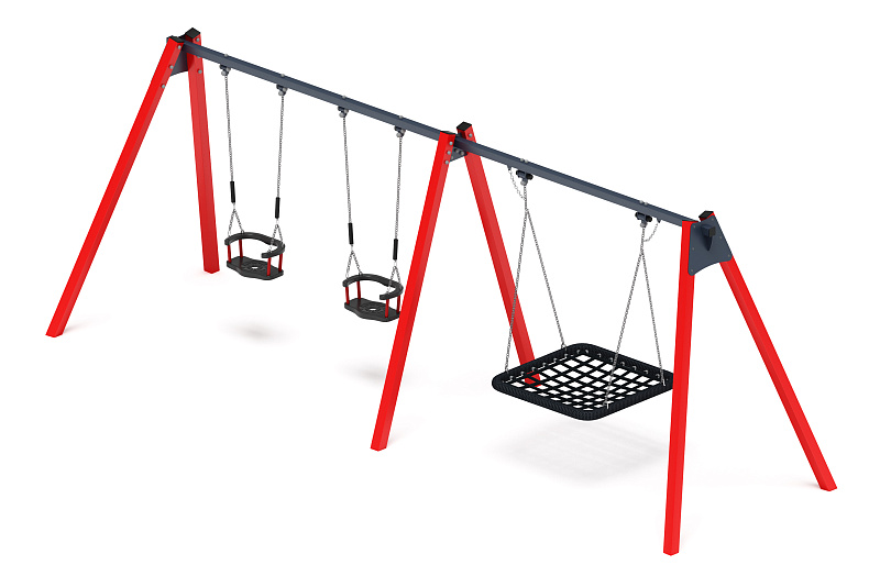Качели М3 (красный) ИО 13.М.06.03.01.01-01.1.И1