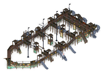 Шхуна (Летучий голландец) (винтовой скат) горка Н 1200, горка Н 2000 ДИК 2.03.07-11