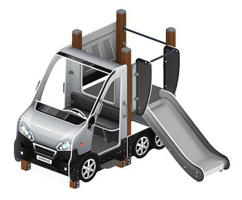 Машинка (серый) тип 1 - ДИК 1.03.1.01-02 - Игровой комплекс H=750