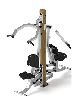 Тренажер тяга верхняя + жим от груди (лиственница орех) СТ 027-Л.И3.02