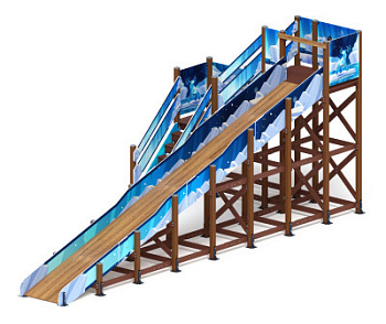 Горка Зима (снежная королева)(под анкера) - ИО 49.01.03-04.И1 - Н=3000