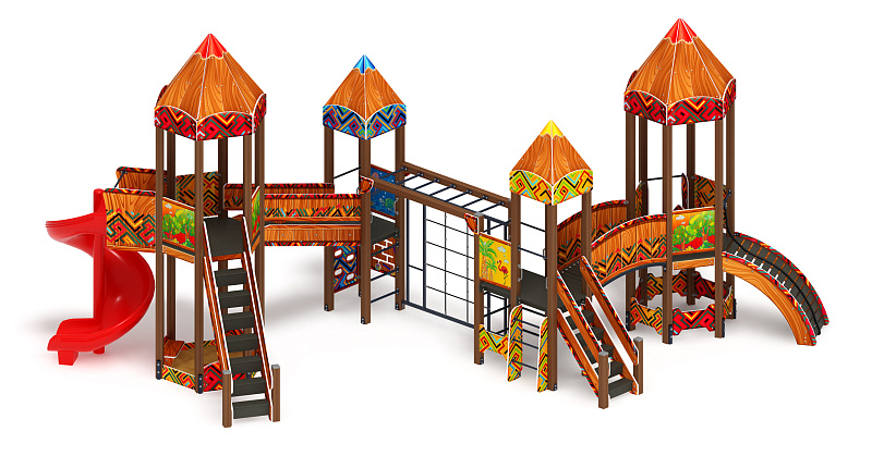 Карандаши (Винтовой скат) - ДИК 2.26.06-01.С.И1 - Игровой комплекс Н=1200, Н=2000