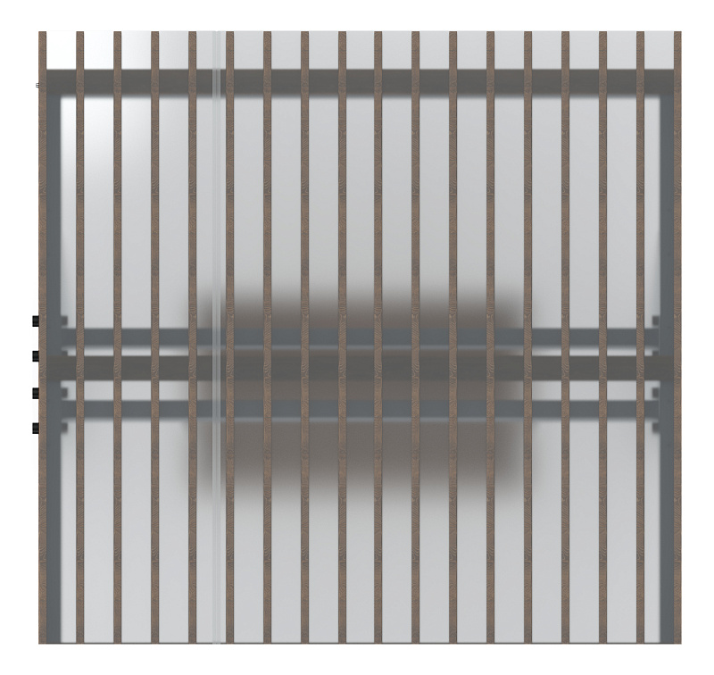 Пергола тент с качелями (наклоная) - МФ 78.03.01-И1 /с поликарбонатом/