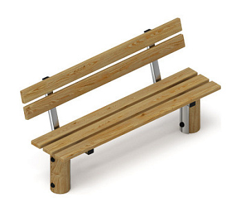 Скамья (лиственница орех) МФ 42.04.02-Л.И1.02