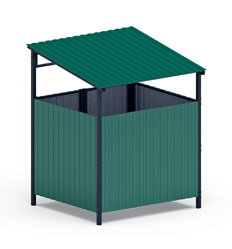 Навес контейнерной площадки для мусора (1 секция) МФ 55.02.02.1-01