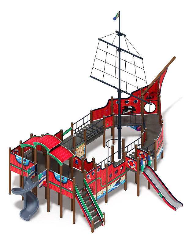 Фрегат (Мульт) (винтовой скат) горка Н 1500 горка Н 2000 ДИК 2.03.3.04-10.И1